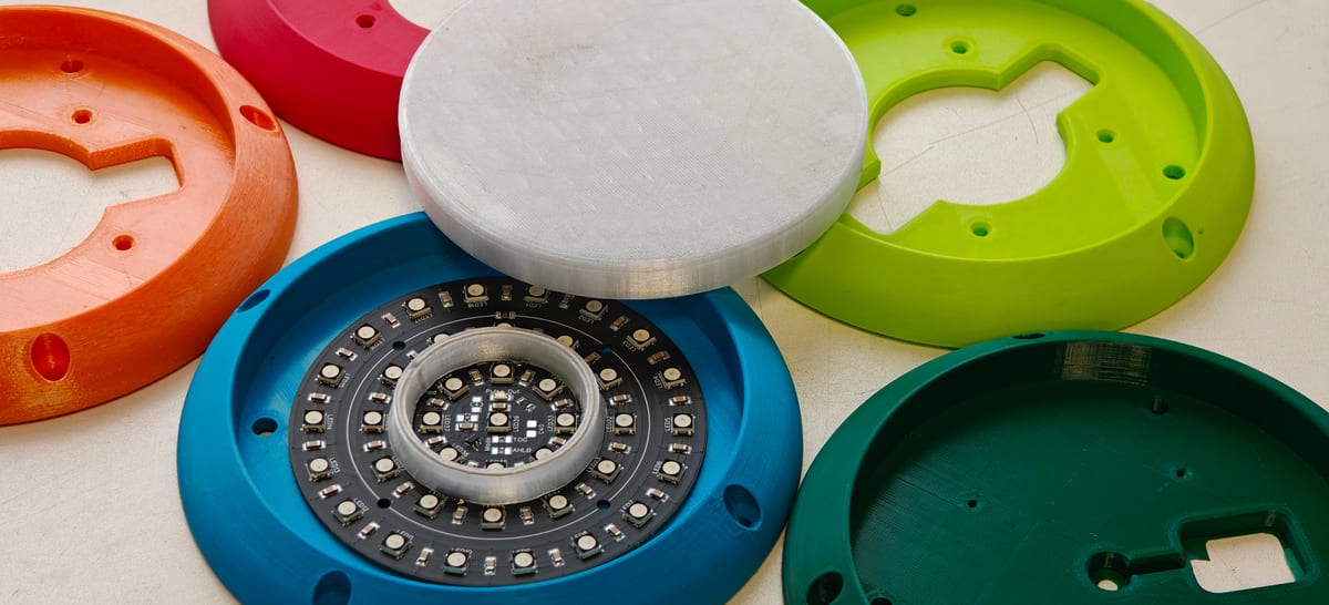 3D-printed housings with an LED sensor board