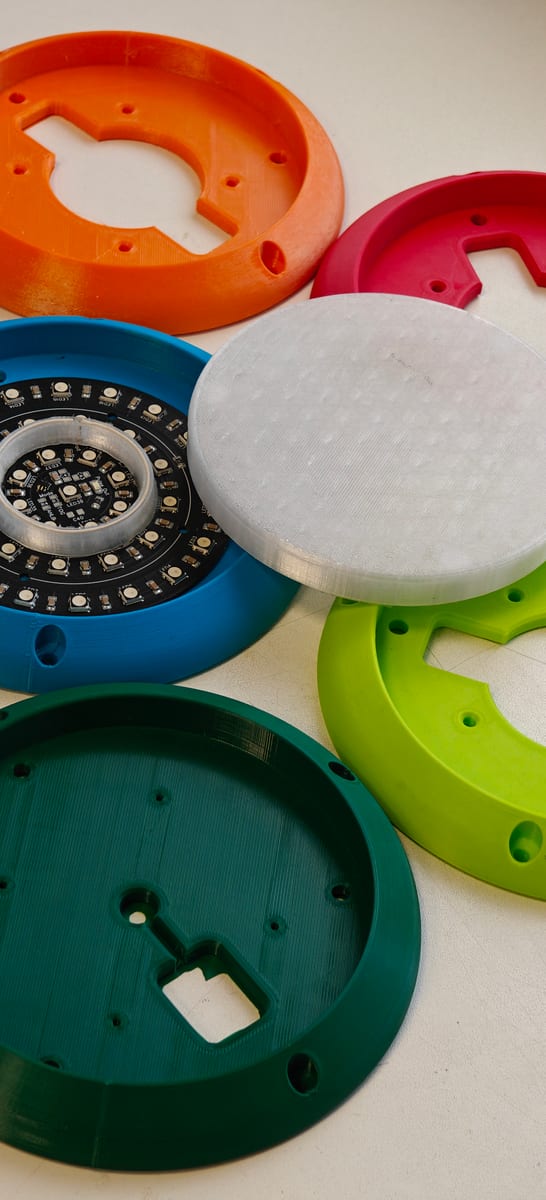 3D-printed enclosure parts
