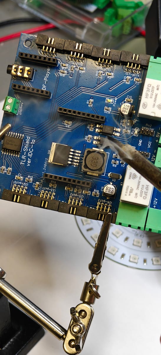 Soldering a custom control board